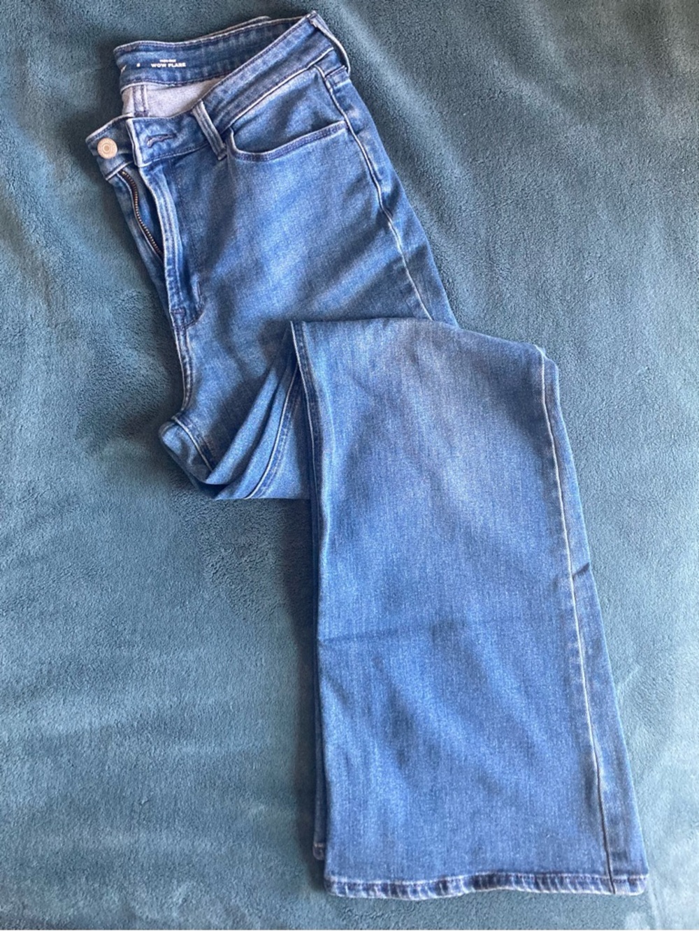 Old Navy Blue High-Rise Flare Jeans